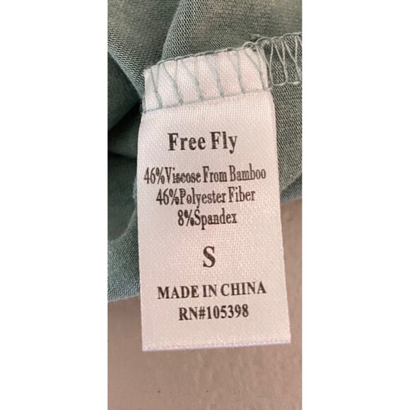 Free Fly Short Sleeve Sage T-Shirt Dress With Pockets Small - Picture 5 of 12